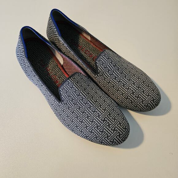 Rothy's Charcoal Grid Loafers Size 10.5 - Picture 2 of 9